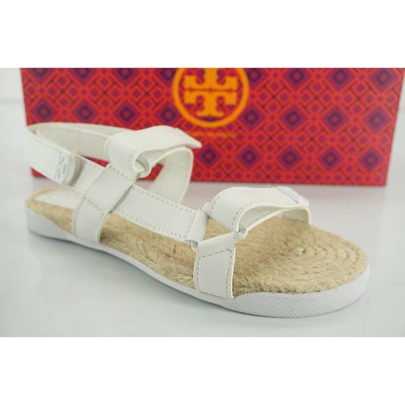 Tory Burch Shoes - Tory Burch Bumper Espadrille Flat Beach Sandals Size 5.5 Hook Loop NIB Rope